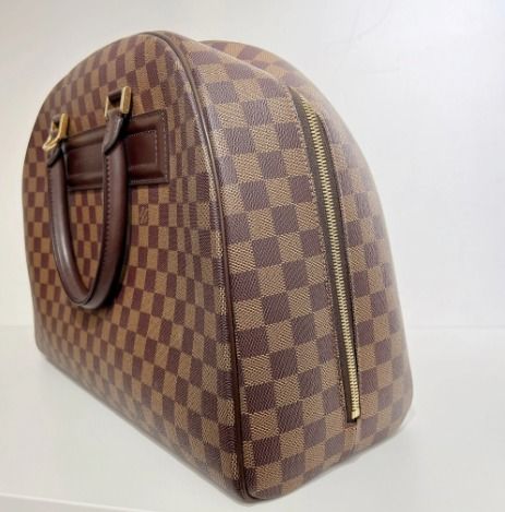 LOUIS VUITTON Damier Ebene Nolita Bag + FREE Twilly Scarf