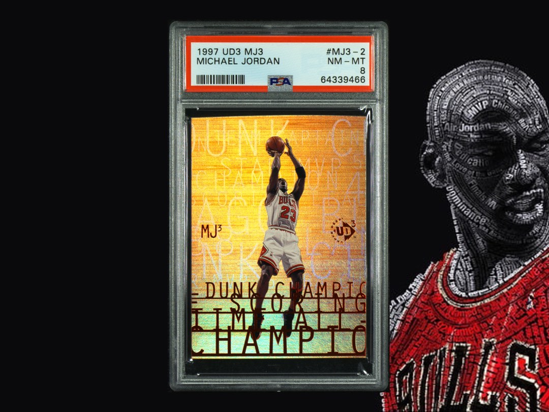 Michael Jordan 1997 UD3 MJ3-2 PSA 8, Hobbies & Toys, Memorabilia 