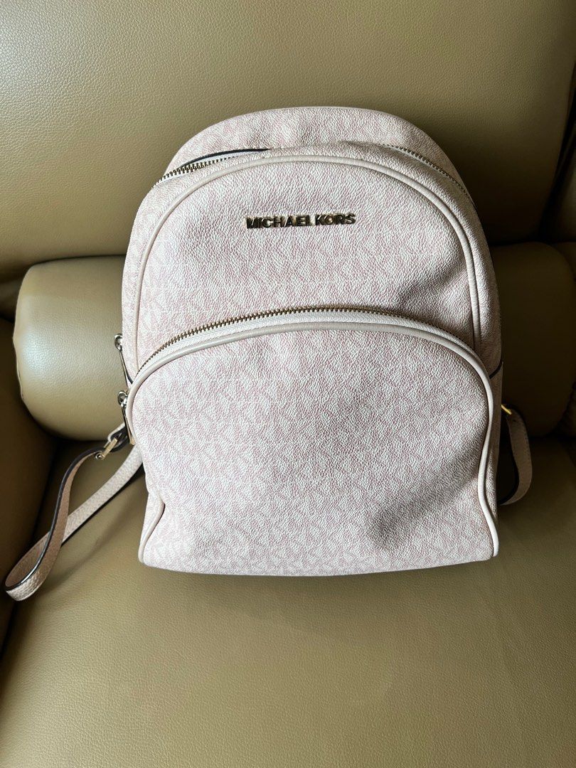 Ba lô Michael Kors Abbey Medium Backpack Brown Logo  UyenSty Store