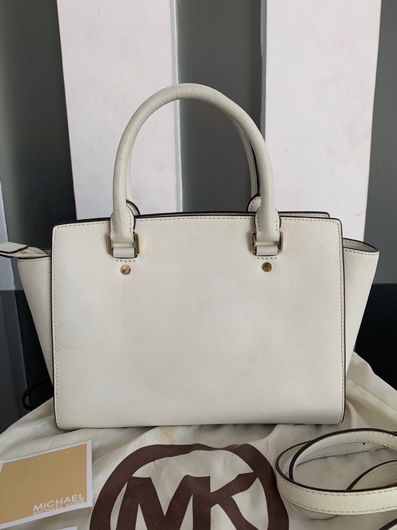 Michael kors selma optic white store