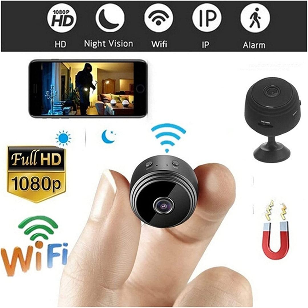 Mini Camera, Wireless WiFi Motion Detects Magnetic Camera, HD