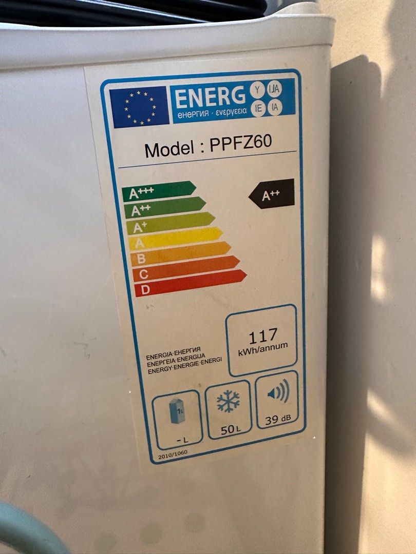 PowerPac Mini Freezer PPFZ60 60L Ideal for breast milk , TV & Home