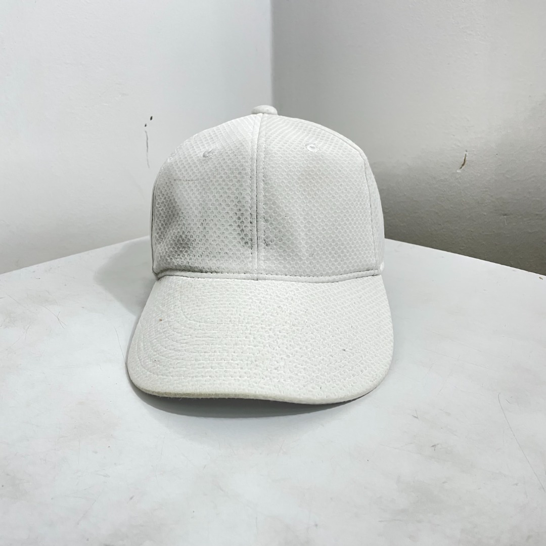 Plain white cheap fitted hat