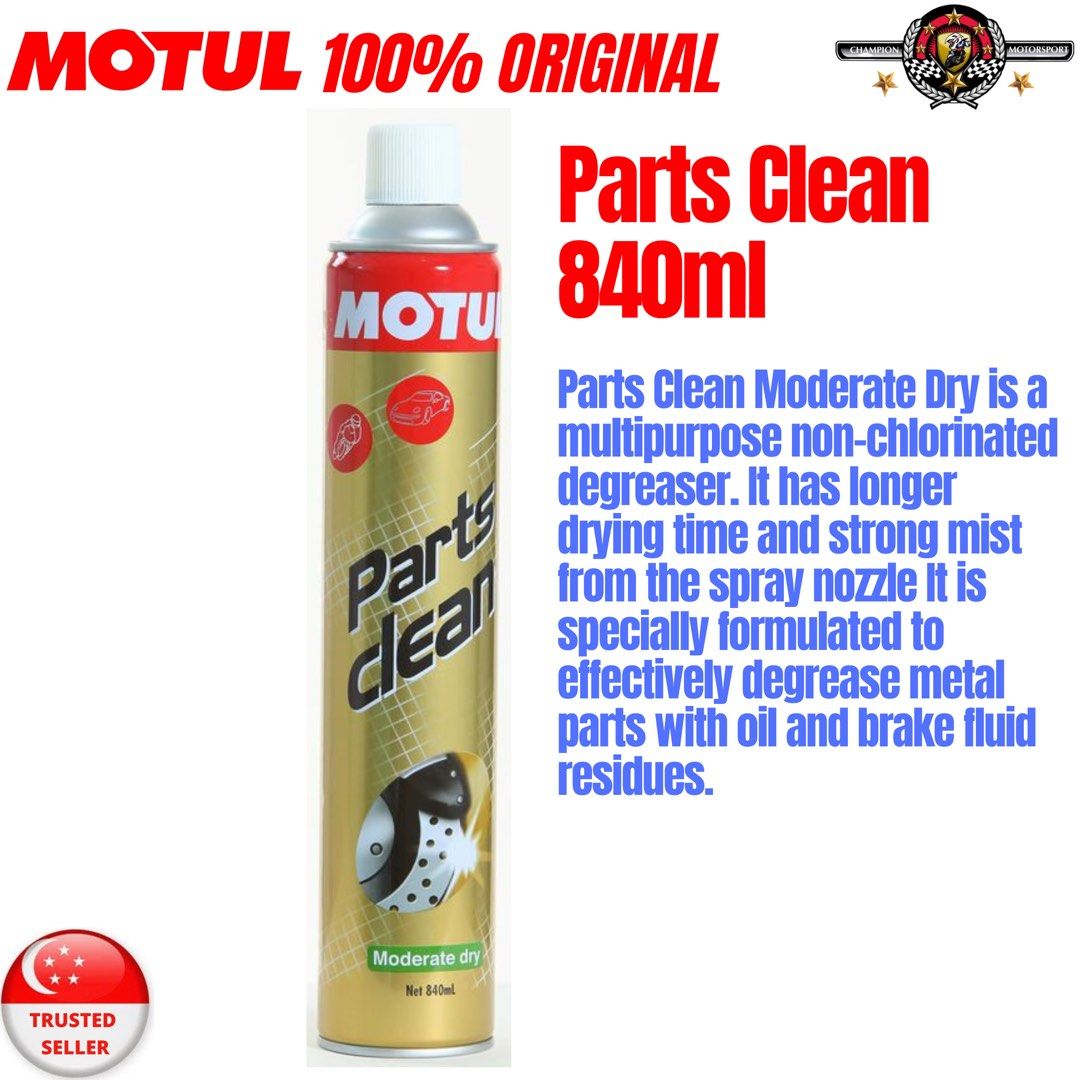 MOTUL Parts Clean Moderate Dry 840ml, Motorcycles, Motorcycle