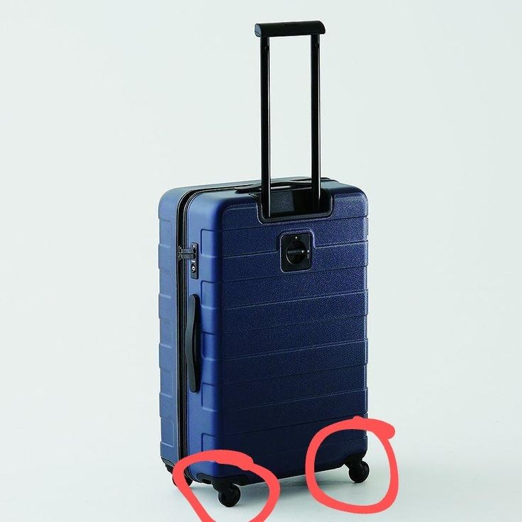Muji luggage wheels replacement clearance
