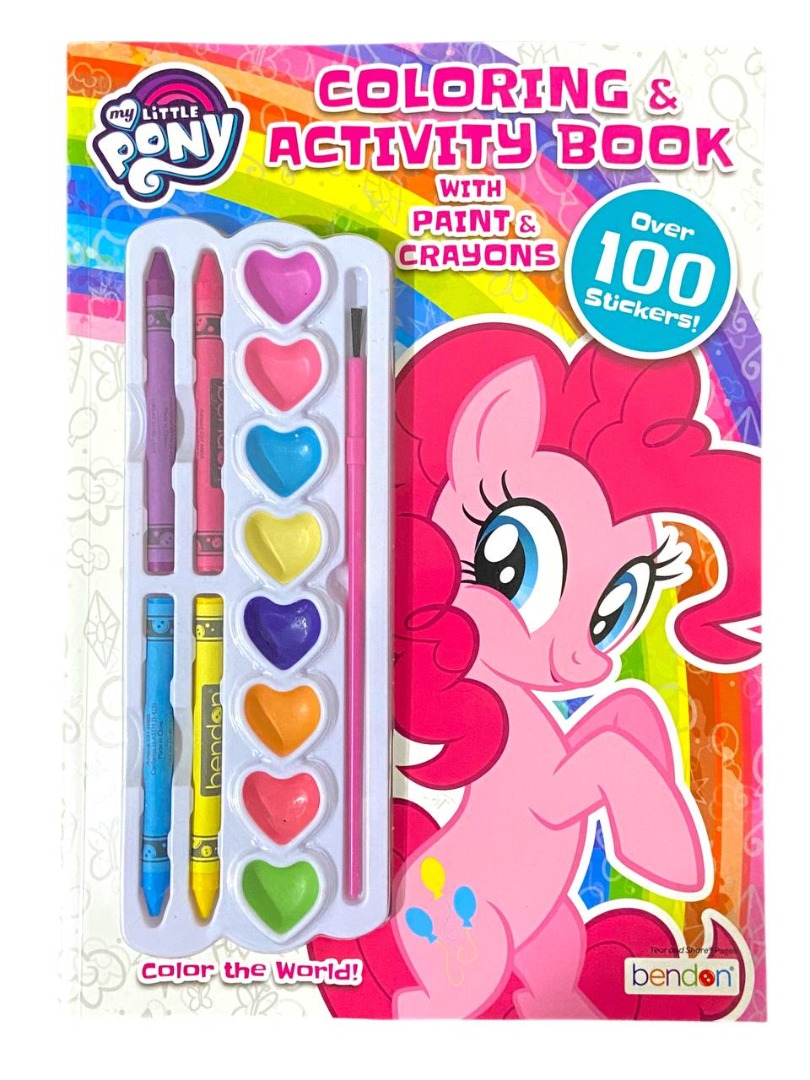 My Little Pony Coloring and Activity with 8 Paints, 4 Crayons and