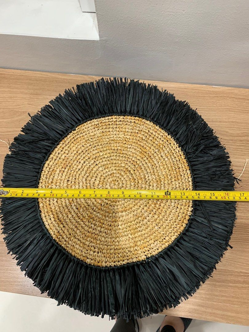 Native Decorative Placemats 6-pc Set (Category: Table Linen & Textiles) located in Quezon City. Submitted by etcgirlshoppe.24 (Listing ID 1239794951, Image 3). Description: Decorative Placemat Native design Natural/ Black 6pcs Sold as Set bnew, unused P600 Rfs: decluttering Mop: bdo/bpi/gcash Shipping c/o buyer, no meetup. Loc: Tarlac (ship via courier J&T) Or QC (ship via Lalamove/grab pickup) PIOG.