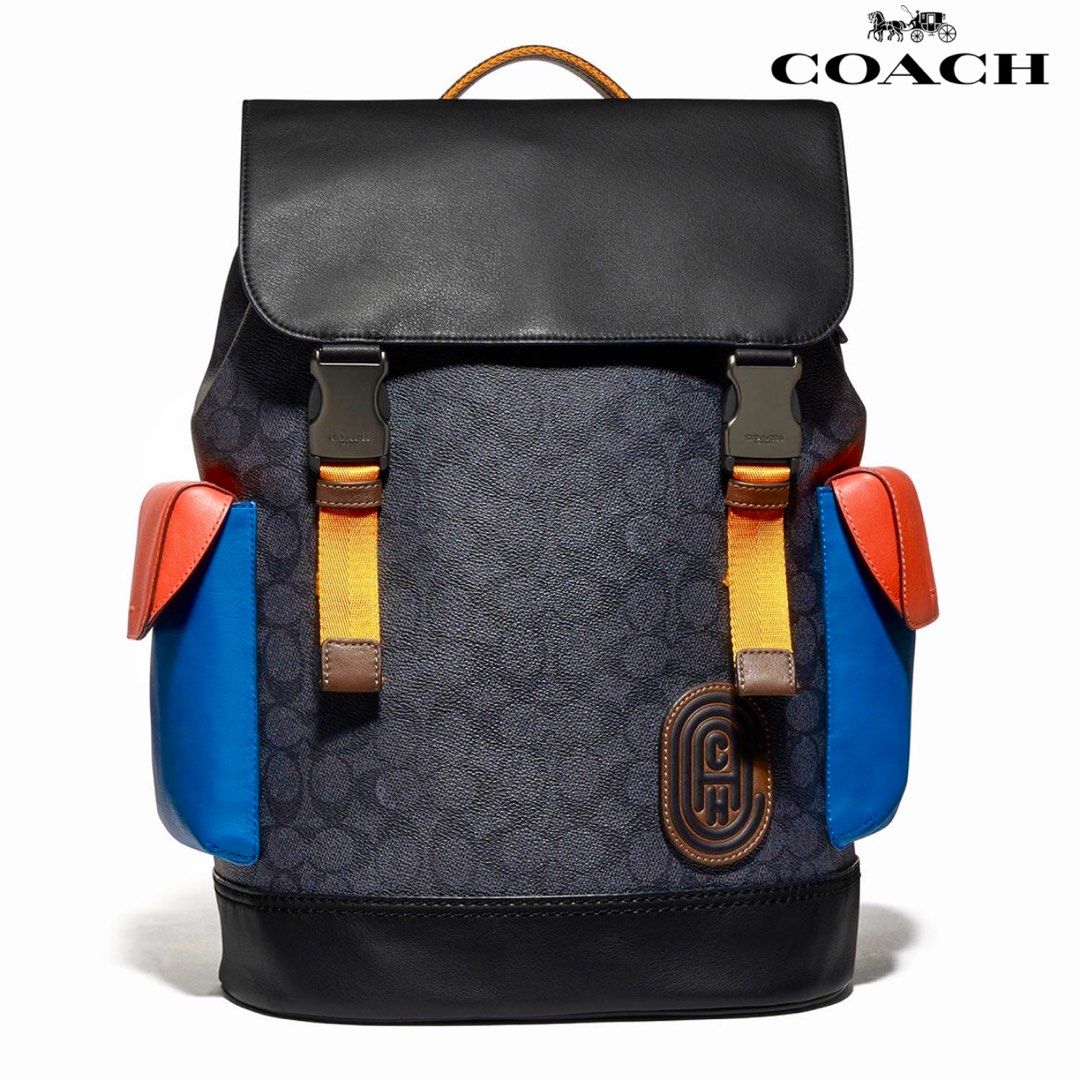 camo rivington backpack in signature canvas with coach patch Colourblock it helps to keep bags out of landfills and reduces our impact on the environmentpart of our commitment to doing better for the planet (and all of us) New Coach  Original 961