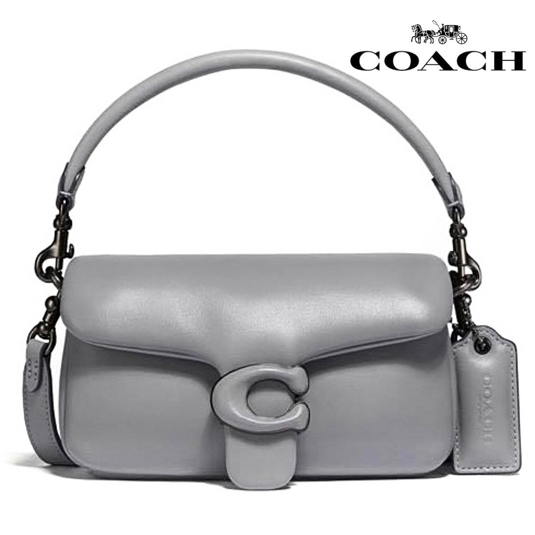 COACH Pillow Tabby 26 Shoulder Bag Crossbody Black Leather C0772 Outlet