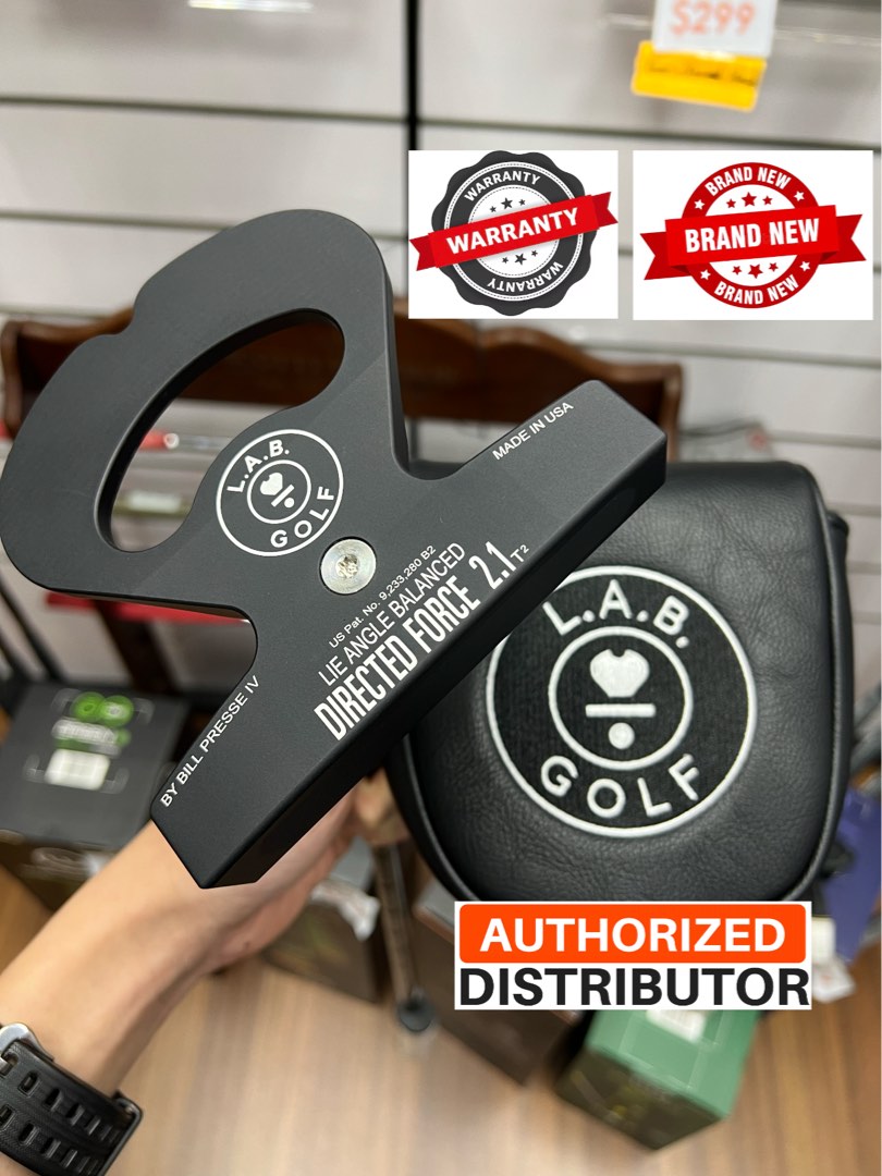 NEW LAB Golf Directed Force 2.1 (33/34/35 Inch) Putter + Premium