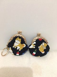 ⭐️New 🎏SN 👛 Handmade mini bag 5cm 柴犬  迷你 口金包/ 鎖匙扣