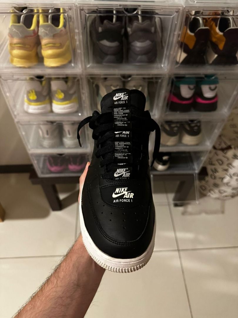 Nike air force on sale 1 double air black