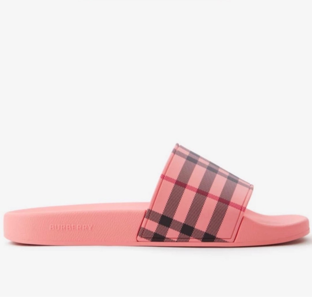 Mens deals burberry slides