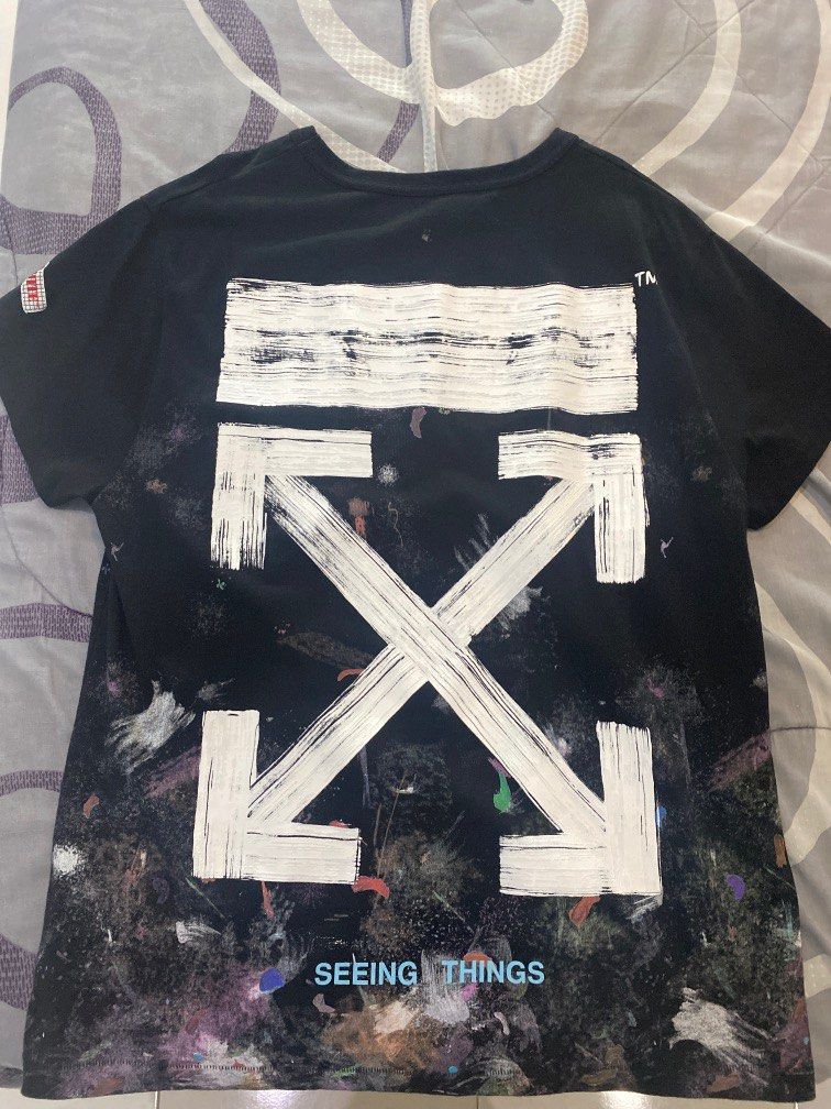 Off white galaxy tee Men s Fashion Tops Sets Tshirts Polo