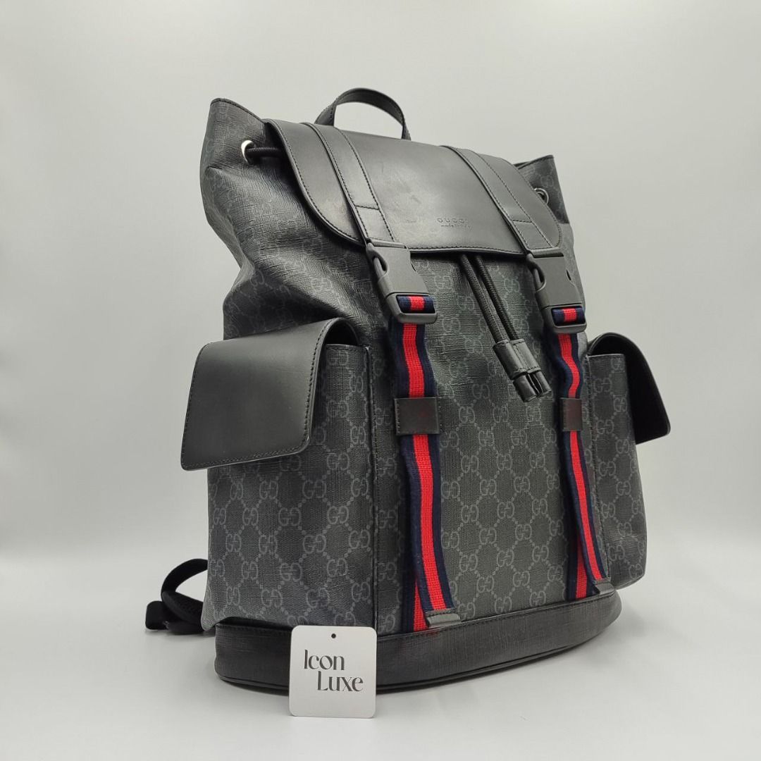 P2378 Gucci GG Supreme Soft Backpack Leather Luxury Bags
