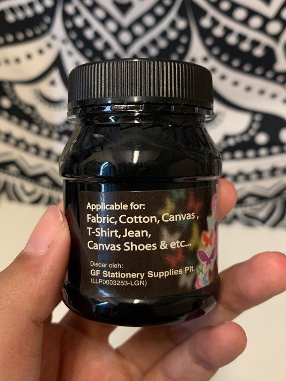 paint fabric dye (black & white), Everything Else, Others on Carousell