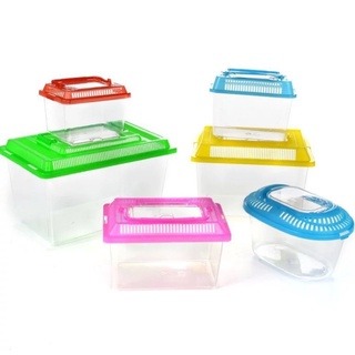 Picture of Portable Fish Tank Tortoise Aquarium Hamster Small animals Slime Kit ...