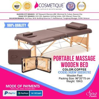 Portable Massage Wooden Bed Spa Equipment