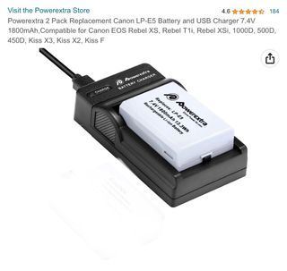 Powerextra Replacement Canon LP-E4 Li-ion Battery for Canon LP