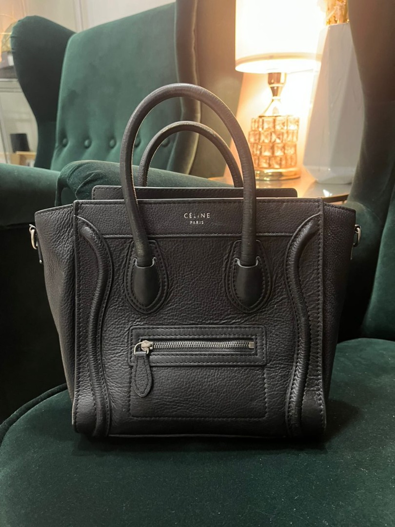 Celine luggage black sale