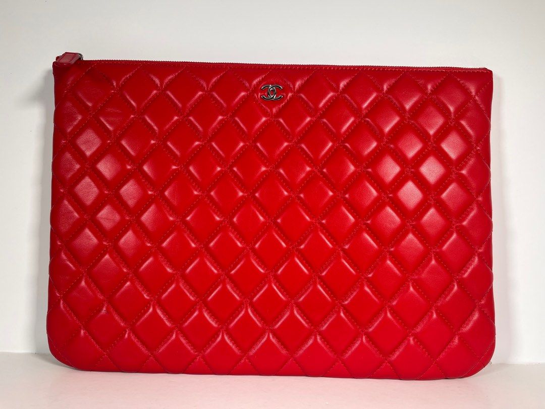 Chanel Lavender Quilted Lambskin Leather iPad Case  Yoogis Closet