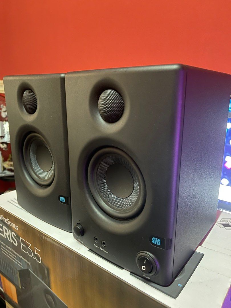 PreSonus ERIS E3.5 Studio Monitor Speaker 50W - Black for sale online