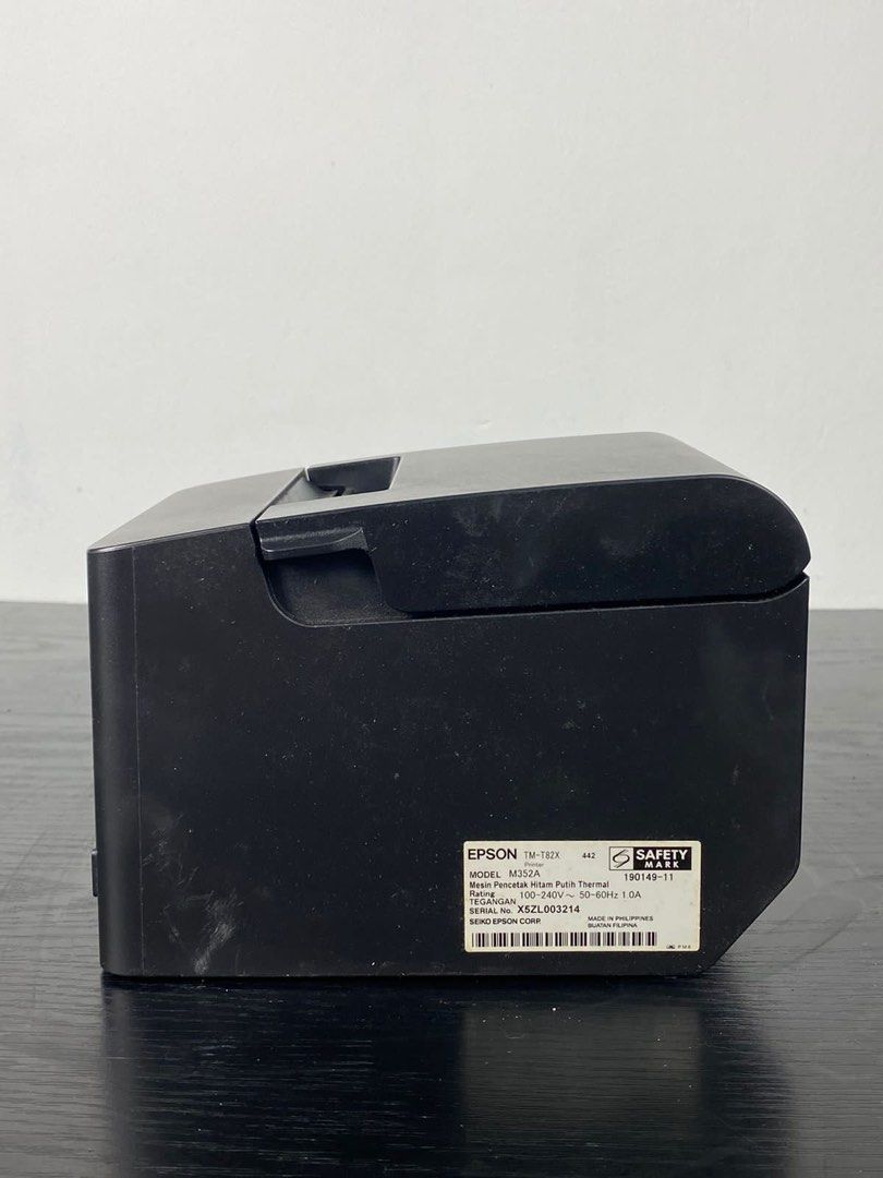 PRINTER EPSON TM-T82X M352A RJ-45 AUTO CUTTER/PRINTER KASIR BEKAS EKS ...