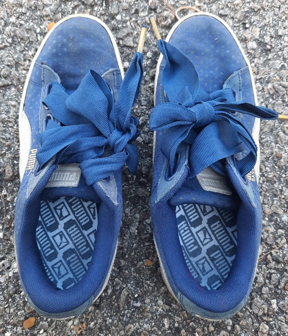 Puma Basket Heart Denim