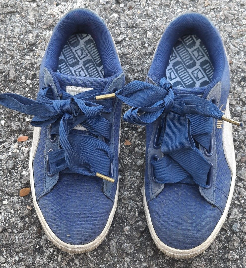 Puma Basket Heart Denim