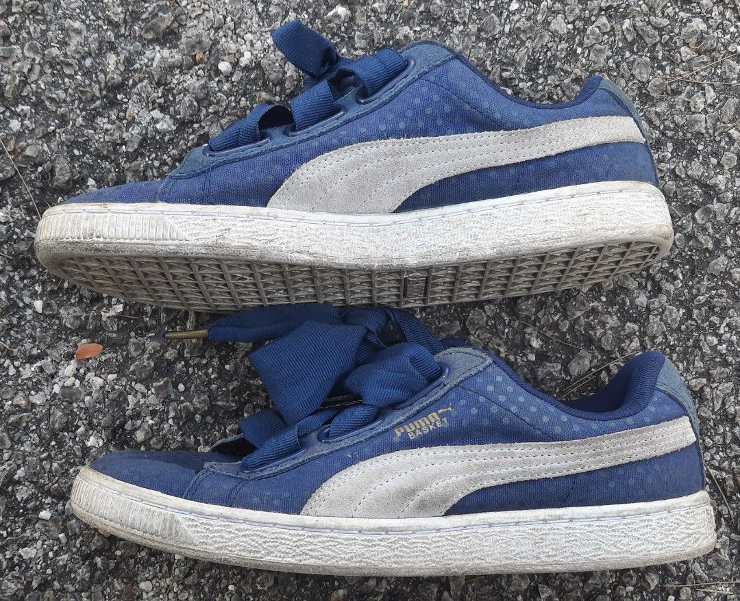 Puma basket heart outlet denim malaysia
