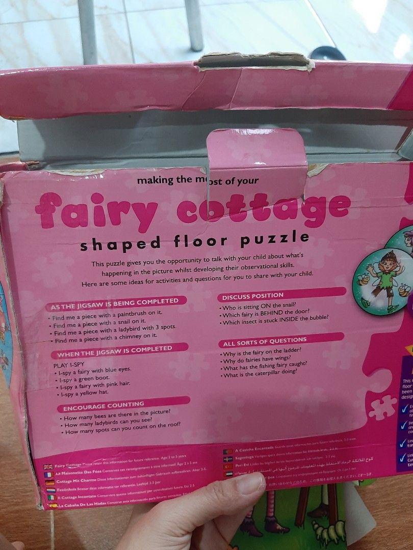 Puzzle fairy cottage orchard toys