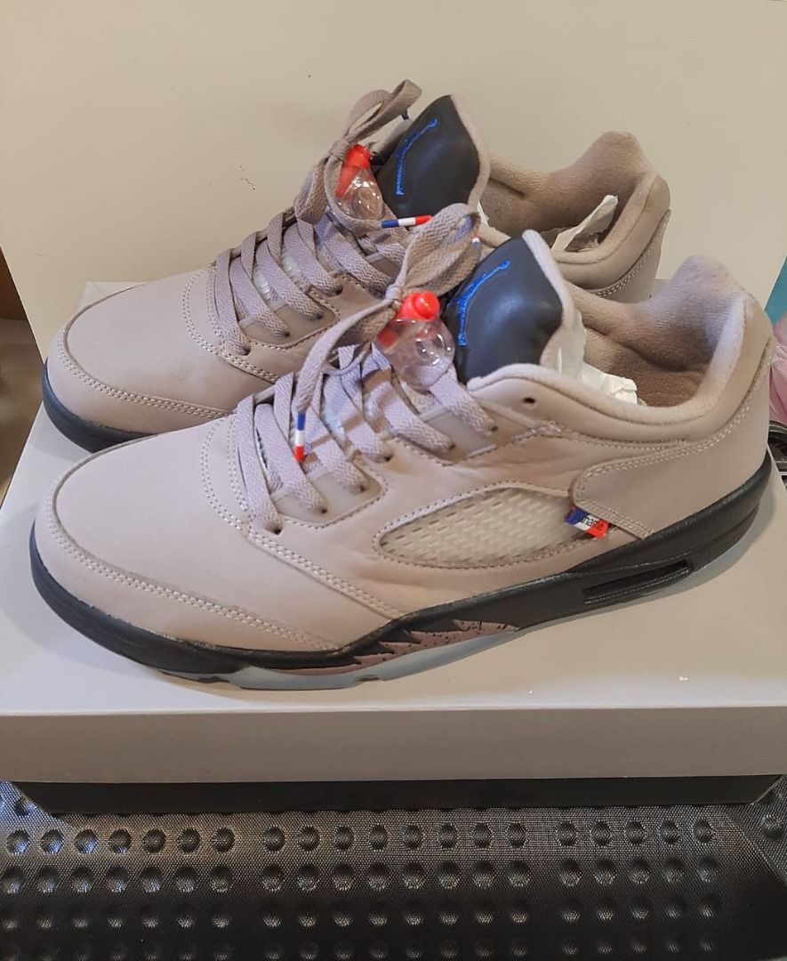 RARE COLLECTORS ITEM AJ5 Air Jordan 5 Low Psg Saint German Football Soccer Club Collab Casual Sneakers Shoes Men s Fashion Footwear Sneakers on Carousell