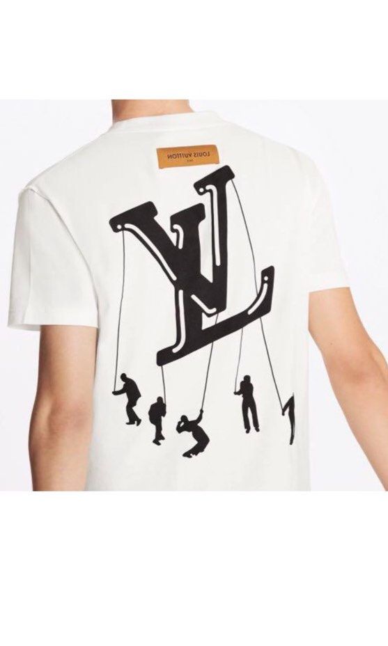 RARE LOUIS VUITTON FLOATING LV PRINTED T-SHIRT AUTHENTIC, Luxury, Apparel  on Carousell