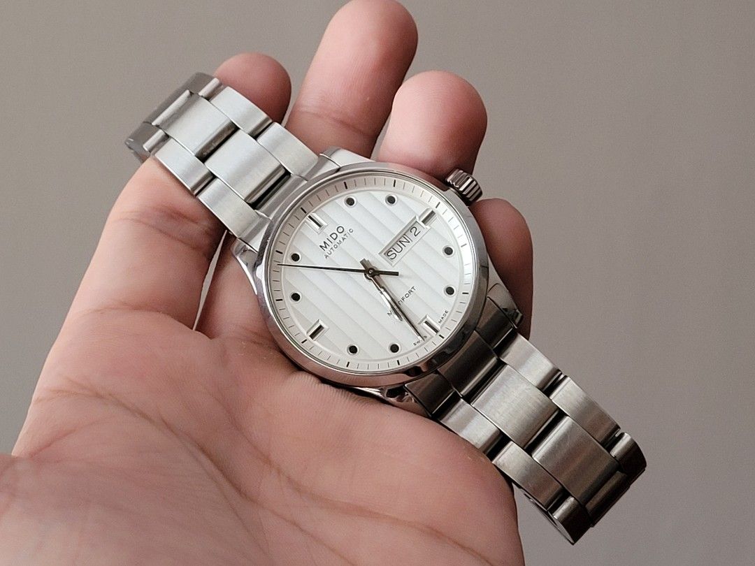 RARE Mido Multifort 38mm Silver