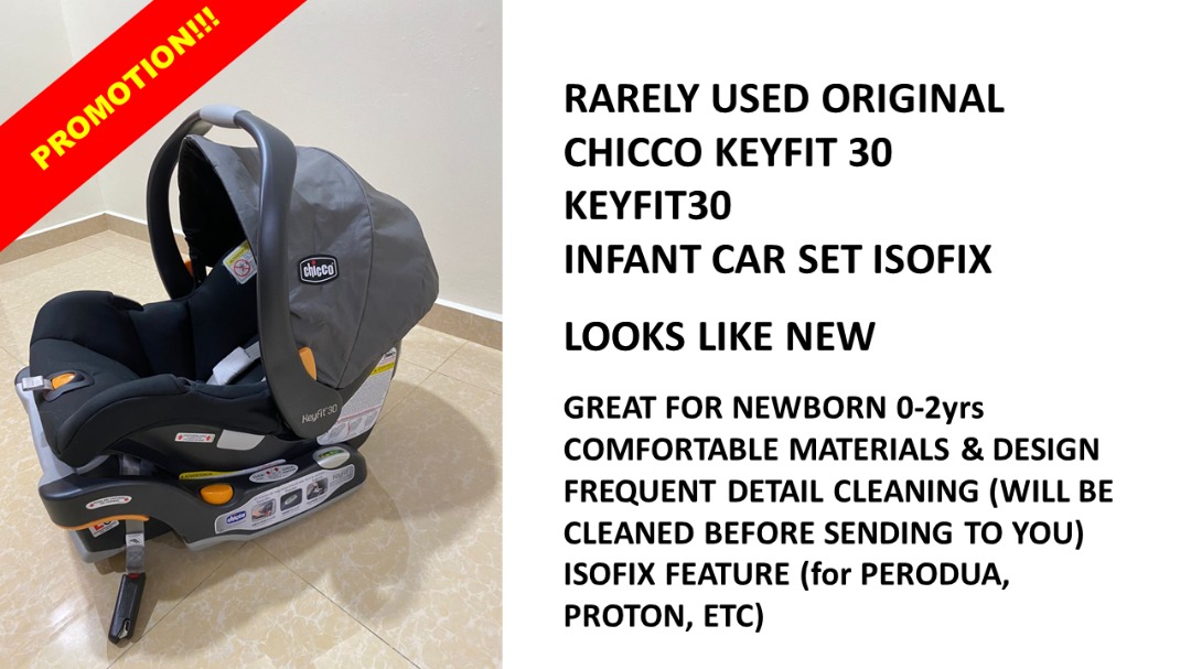 RARELY USED CHEAPEST ORIGINAL CHICCO KEYFIT 30 KEYFIT30 INFANT