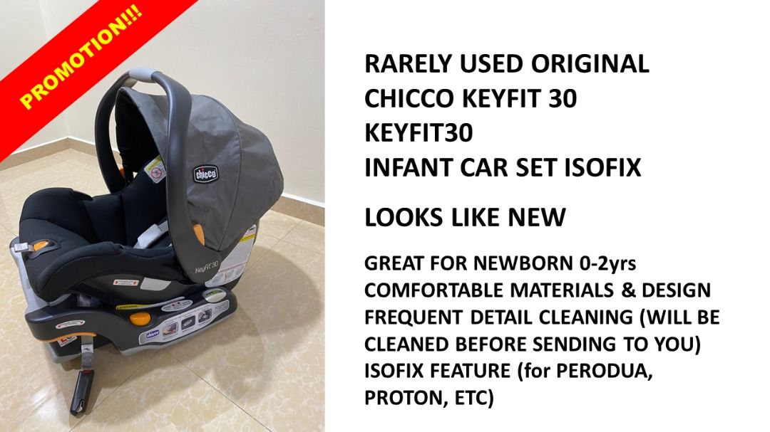 RARELY USED CHEAPEST ORIGINAL CHICCO KEYFIT 30 KEYFIT30 INFANT