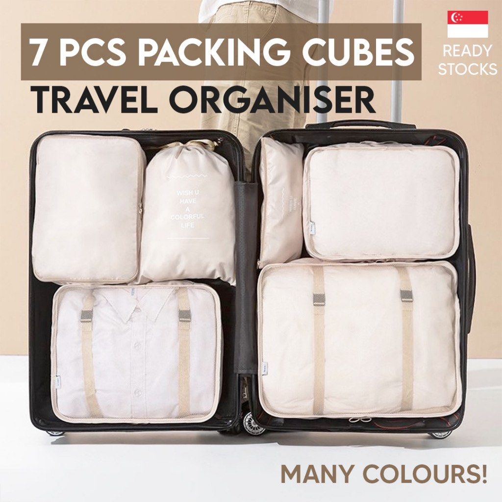 Travel shop organiser cubes