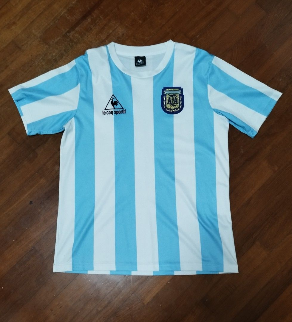 RETRO JERSEY ARGENTINA 1986 WORLD CUP FINAL home Men s Fashion 