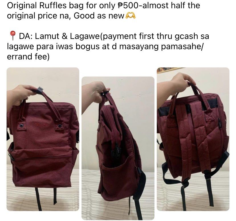 Ruffles backpack 2019 price sales