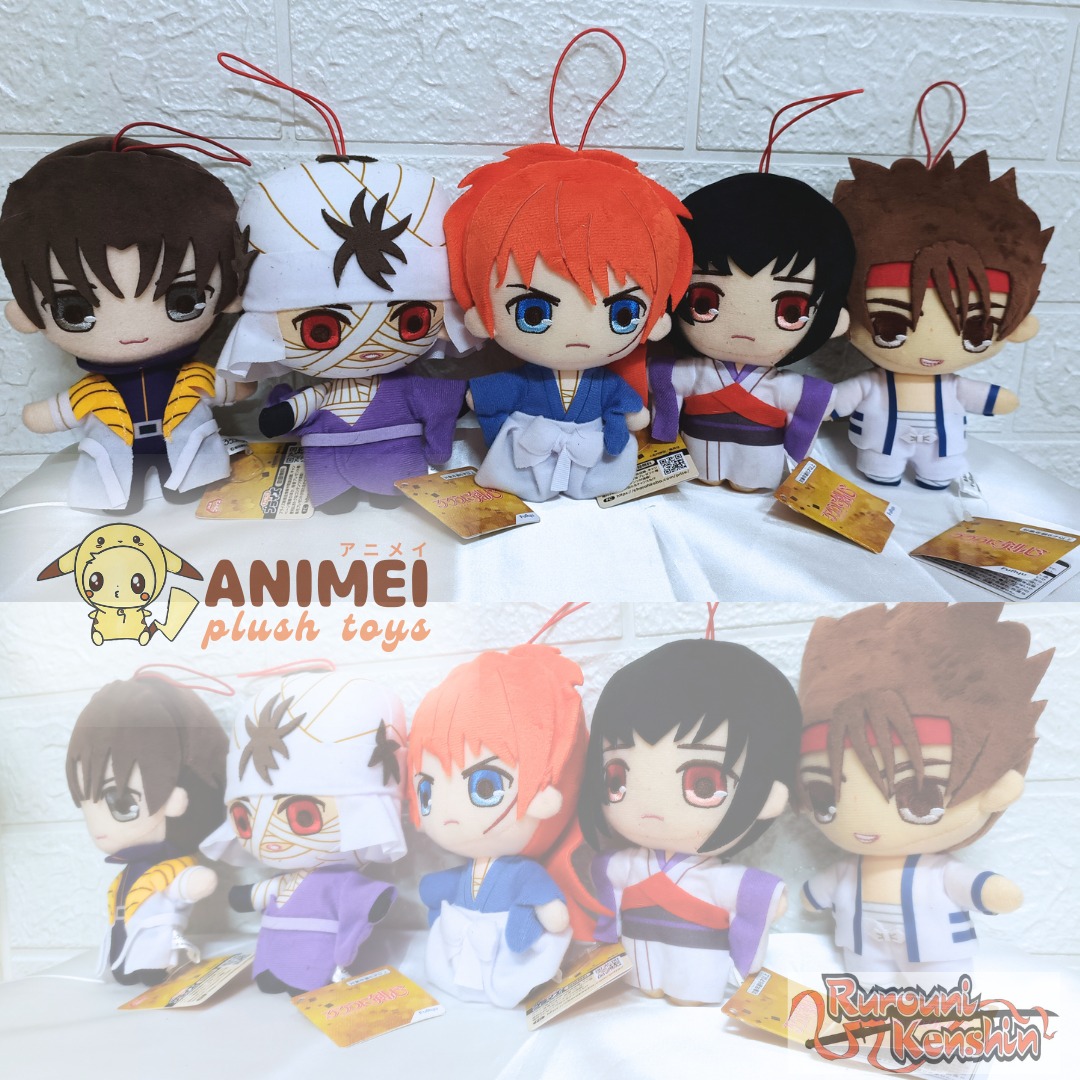 Rurouni Kenshin 2023 Himura Kenshin Chibigurumi Chain Plush Doll Toy JAPAN