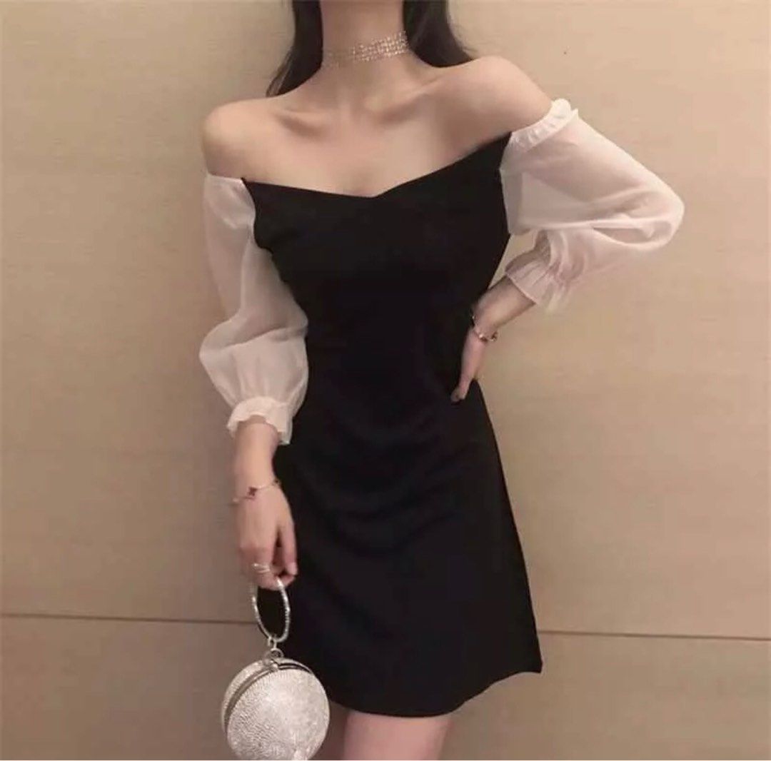 Sabrina Mini Dress Fesyen Wanita Pakaian Wanita Gaun Rok di