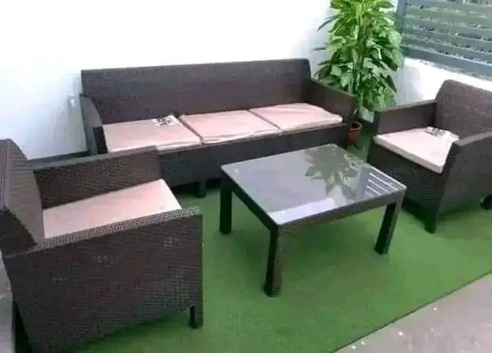 Ratan plastic shop sala set