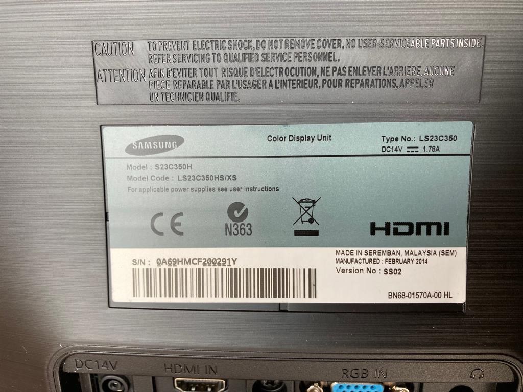 SAMSUNG 23inch monitor (S23C350H), Computers & Tech, Parts ...