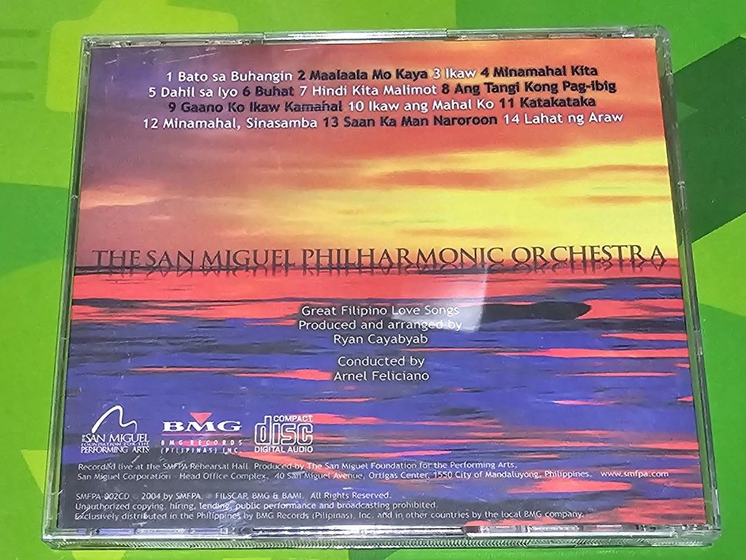 San Miguel Philharmonic Orchestra - Great Filipino Love Songs - CD Mint