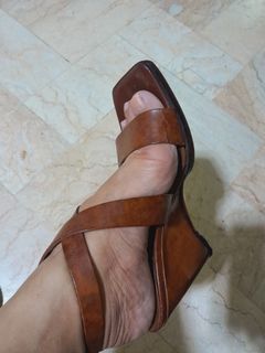 Sandals Wedge Leather