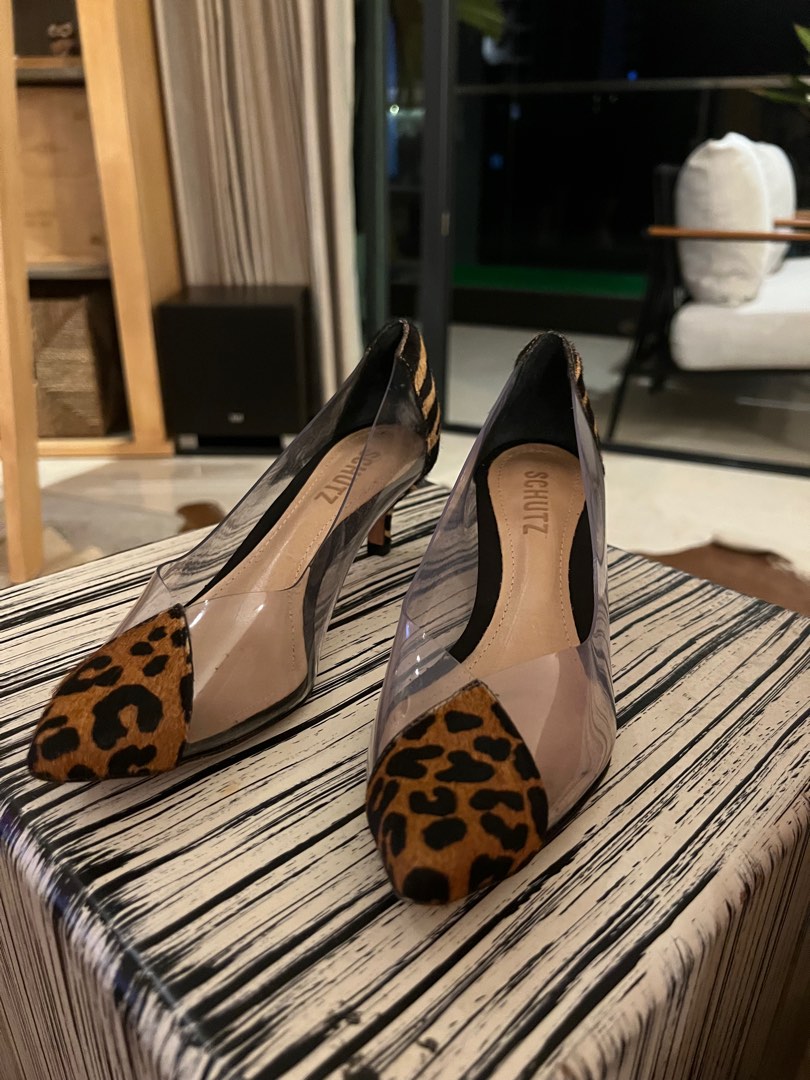 Kitten heel leopard print shoes shop