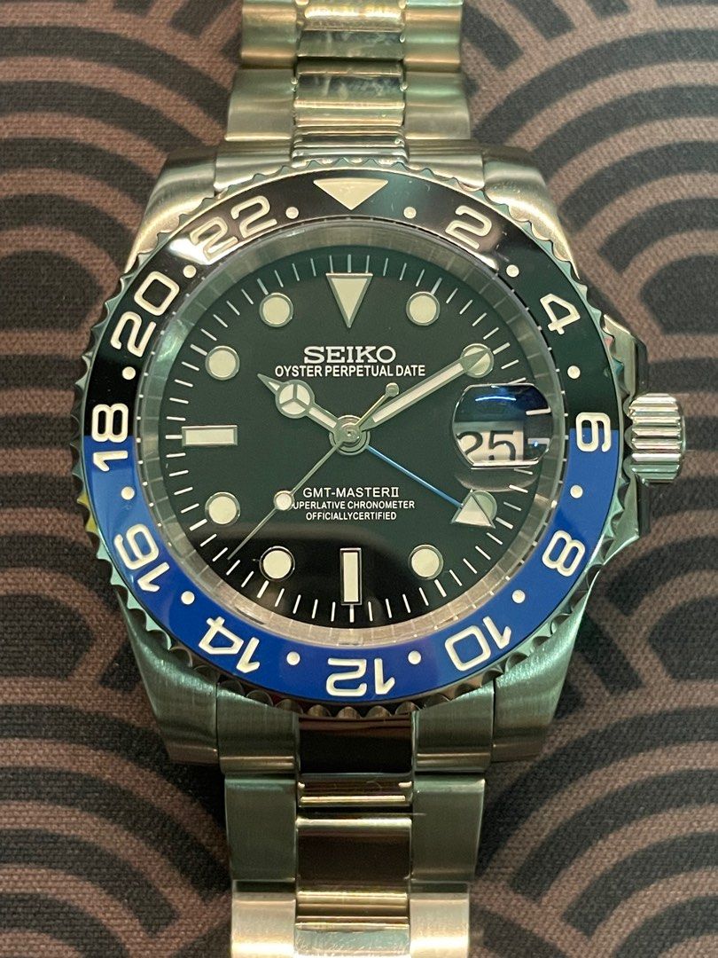 Seiko Custom Mod “GMT Master II Batman