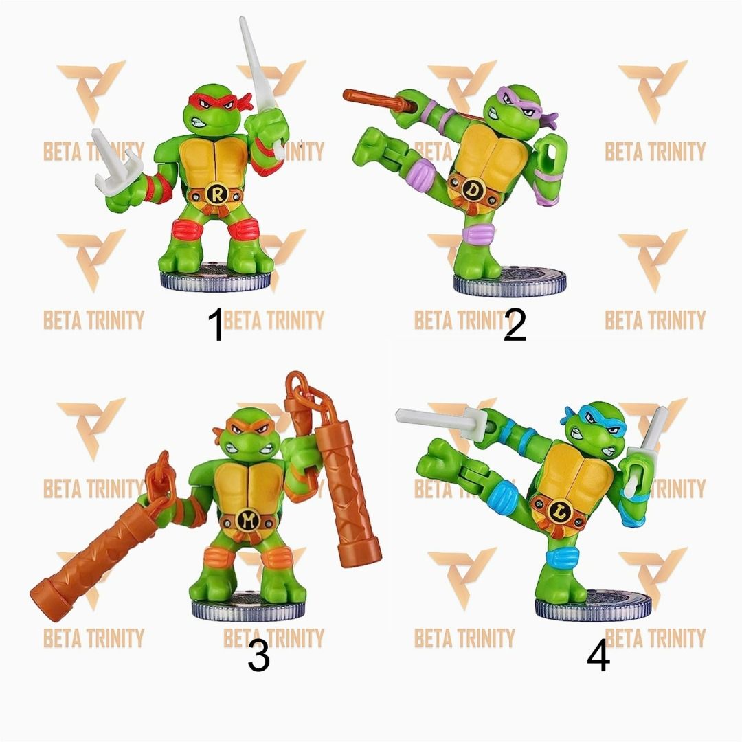 Legends Of Akedo Teenage Mutant Ninja Turtles TMNT 2-PACK Set of 4 2023 NEW