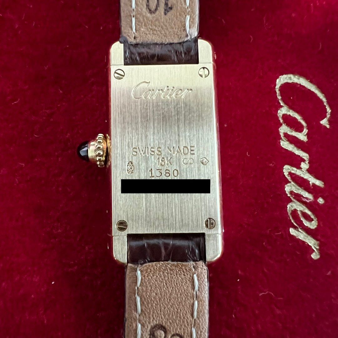 Cartier cheap tank argent