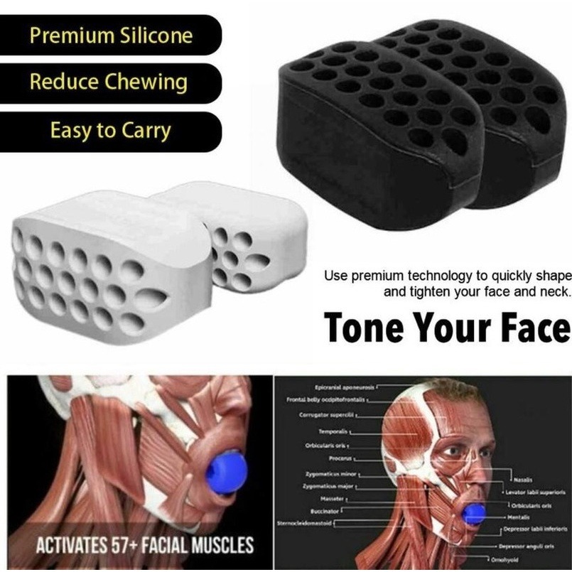 SG Face Fitness Ball Facial Toner Exerciser AntiWrinkle Jaw Exercise